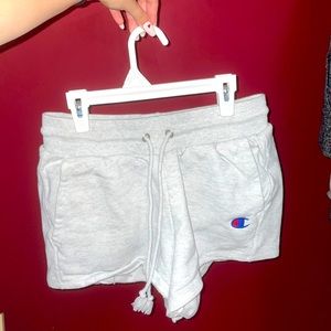 size medium cozy champion shorts.
